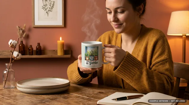 Mug Mockup Held in Hand Bundle | 20 Lifestyle PSD Smart Object Templates 11oz | Model Holding Coffee Mug Mock Up Instant Download thumbnail 39