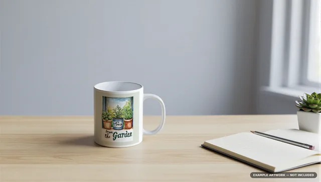 Mug Mockup Home office desk | PSD Smart Object Template 11oz | Coffee Mug Mock Up Instant Download thumbnail 2