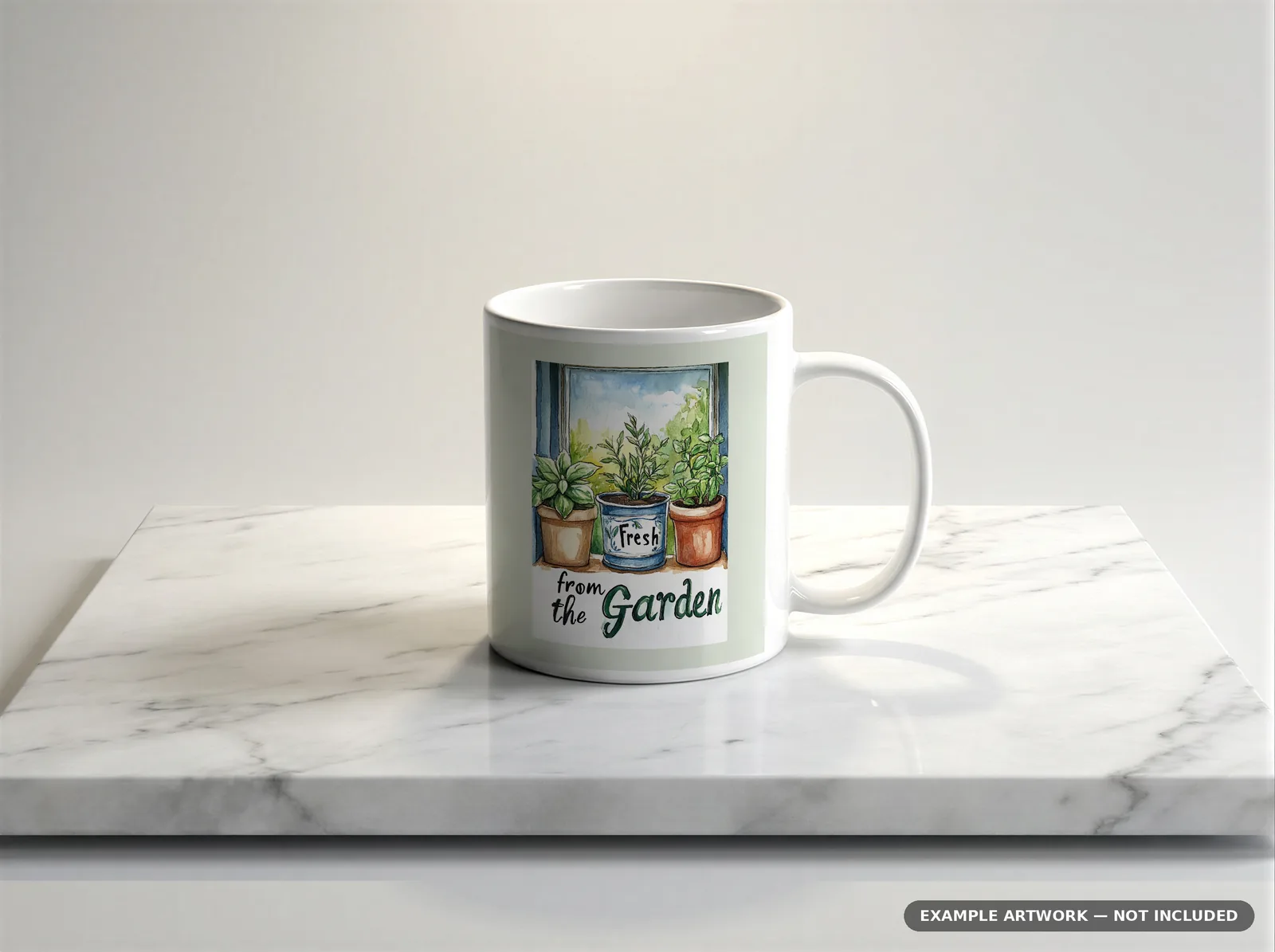 Minimal Mug Mockup | Marble Studio Spotlight PSD Smart Object Template 11oz | Clean Coffee Mug Mock Up Instant Download