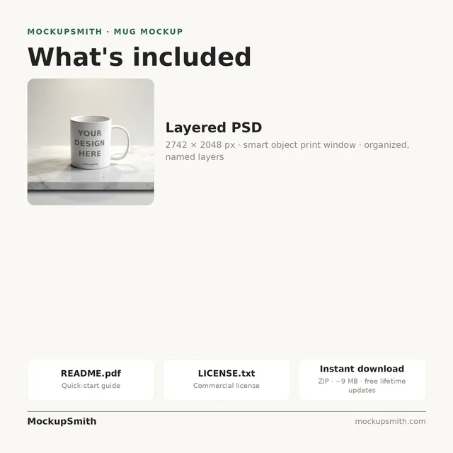 Minimal Mug Mockup | Marble Studio Spotlight PSD Smart Object Template 11oz | Clean Coffee Mug Mock Up Instant Download thumbnail 4