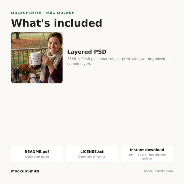Mug Mockup Porch swing | Lifestyle Held PSD Smart Object Template 11oz | Coffee Mug Mock Up Instant Download thumbnail 4