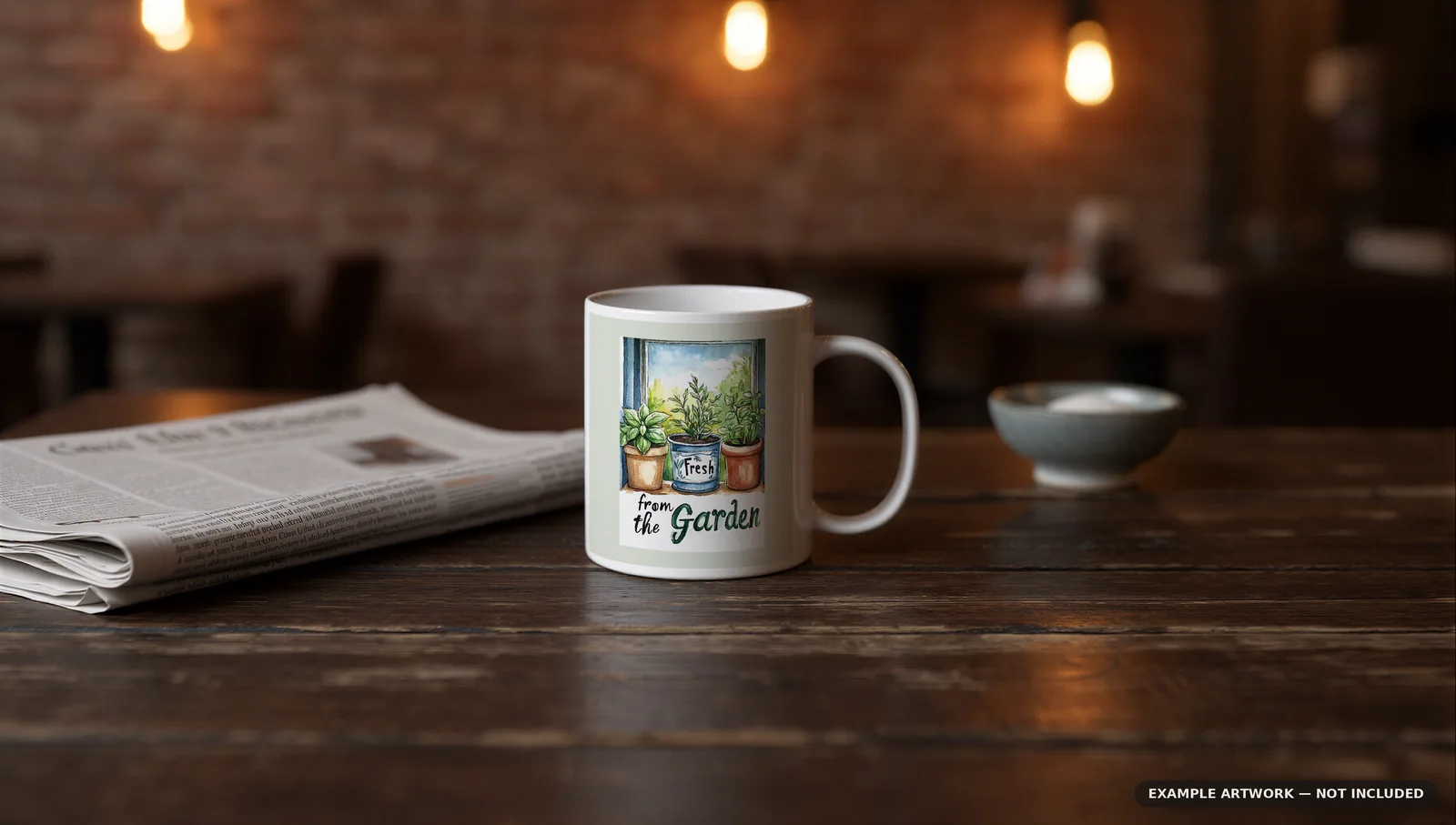 Mug Mockup Rustic cafe corner | PSD Smart Object Template 11oz | Coffee Mug Mock Up Instant Download