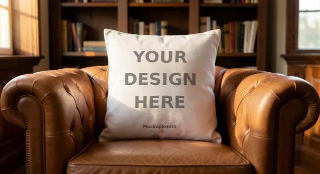 Throw Pillow Mockup Bundle | 20 Lifestyle PSD Smart Object Templates + Canva PNG | Square Pillow Mock Up for POD Sellers Instant Download thumbnail 8