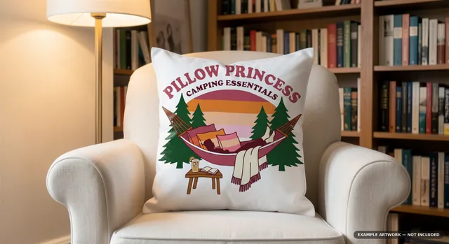 Throw Pillow Mockup Bundle | 20 Lifestyle PSD Smart Object Templates + Canva PNG | Square Pillow Mock Up for POD Sellers Instant Download thumbnail 13