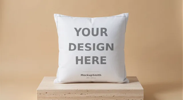 Throw Pillow Mockup Bundle | 20 Lifestyle PSD Smart Object Templates + Canva PNG | Square Pillow Mock Up for POD Sellers Instant Download thumbnail 22