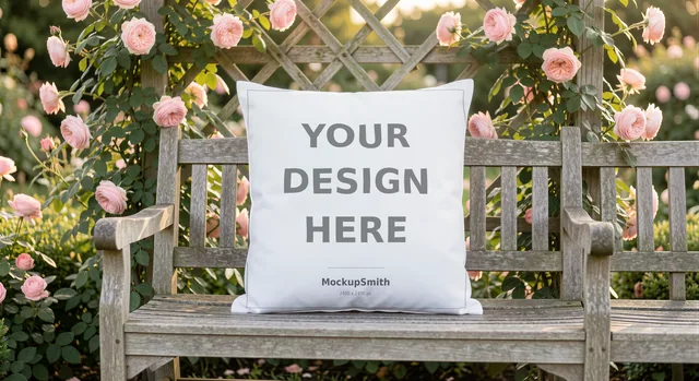 Throw Pillow Mockup Bundle | 20 Lifestyle PSD Smart Object Templates + Canva PNG | Square Pillow Mock Up for POD Sellers Instant Download thumbnail 26