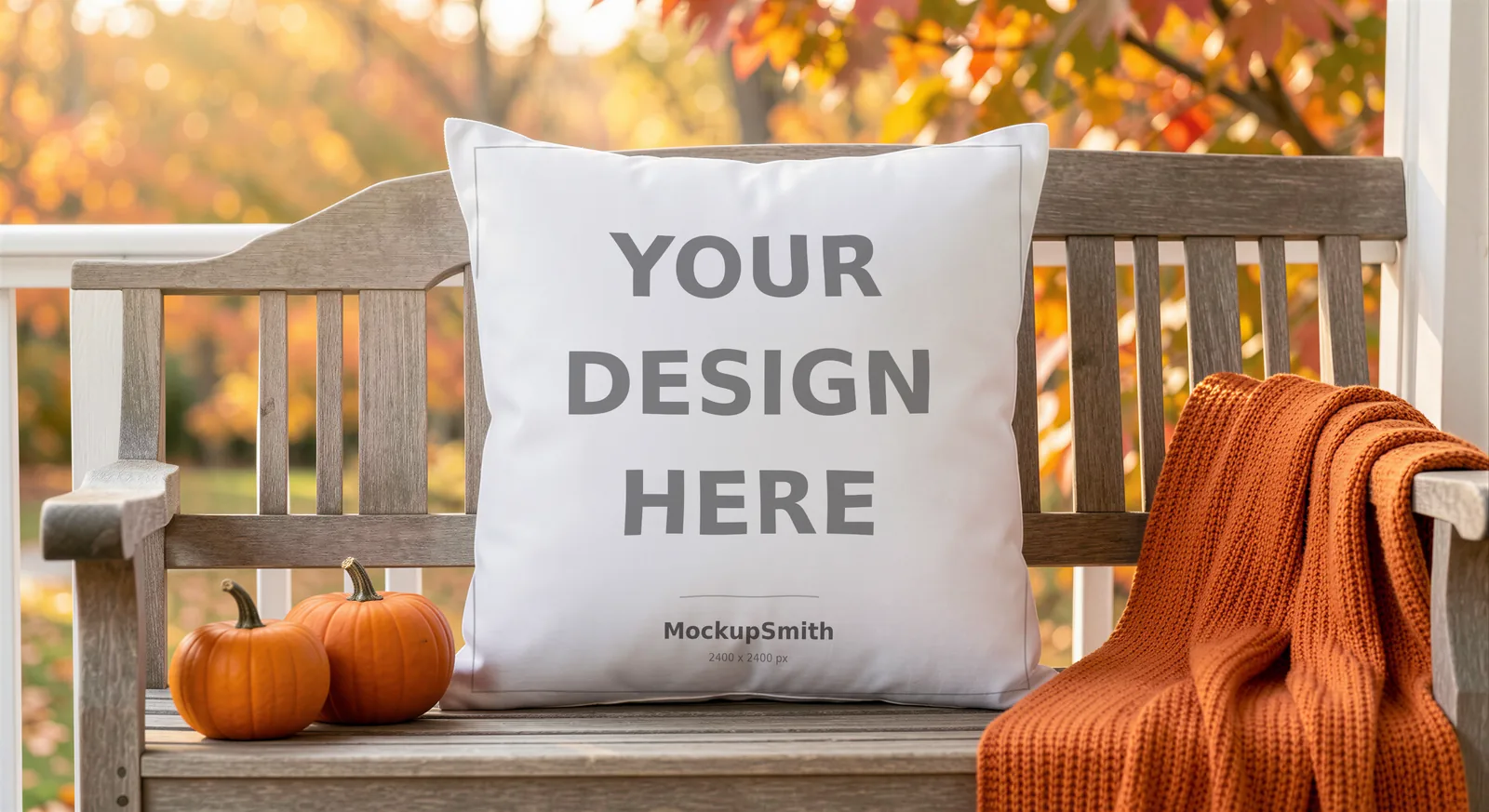 Throw Pillow Mockup Bundle | 20 Lifestyle PSD Smart Object Templates + Canva PNG | Square Pillow Mock Up for POD Sellers Instant Download