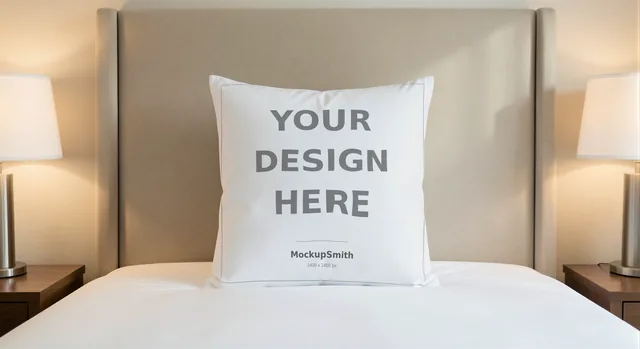 Throw Pillow Mockup Bundle | 20 Lifestyle PSD Smart Object Templates + Canva PNG | Square Pillow Mock Up for POD Sellers Instant Download thumbnail 40