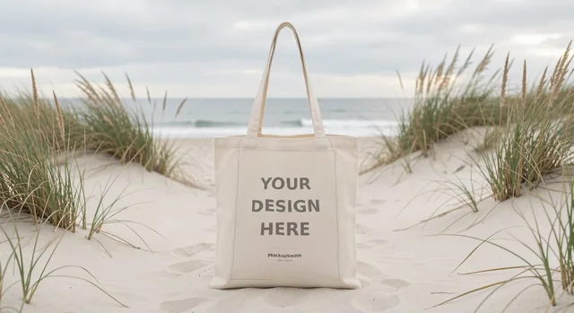 Tote Bag Mockup Bundle | 20 Lifestyle PSD Smart Object Templates + Canva PNG | Canvas Tote Mock Up for POD Sellers Instant Download thumbnail 4