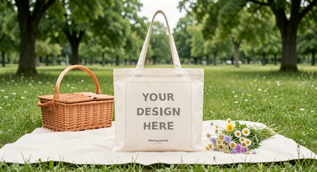 Tote Bag Mockup Bundle | 20 Lifestyle PSD Smart Object Templates + Canva PNG | Canvas Tote Mock Up for POD Sellers Instant Download thumbnail 12