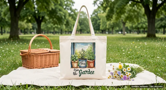 Tote Bag Mockup Bundle | 20 Lifestyle PSD Smart Object Templates + Canva PNG | Canvas Tote Mock Up for POD Sellers Instant Download thumbnail 13