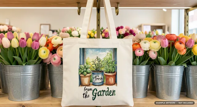 Tote Bag Mockup Bundle | 20 Lifestyle PSD Smart Object Templates + Canva PNG | Canvas Tote Mock Up for POD Sellers Instant Download thumbnail 23