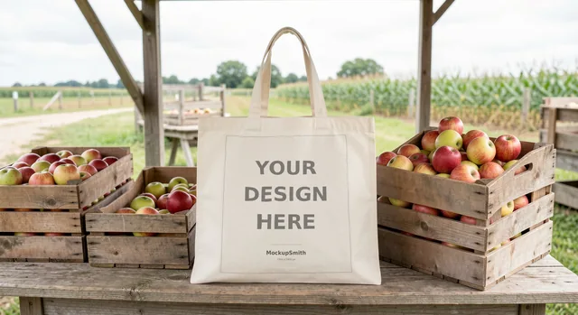 Tote Bag Mockup Bundle | 20 Lifestyle PSD Smart Object Templates + Canva PNG | Canvas Tote Mock Up for POD Sellers Instant Download thumbnail 38