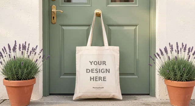 Tote Bag Mockup Bundle | 20 Lifestyle PSD Smart Object Templates + Canva PNG | Canvas Tote Mock Up for POD Sellers Instant Download thumbnail 40